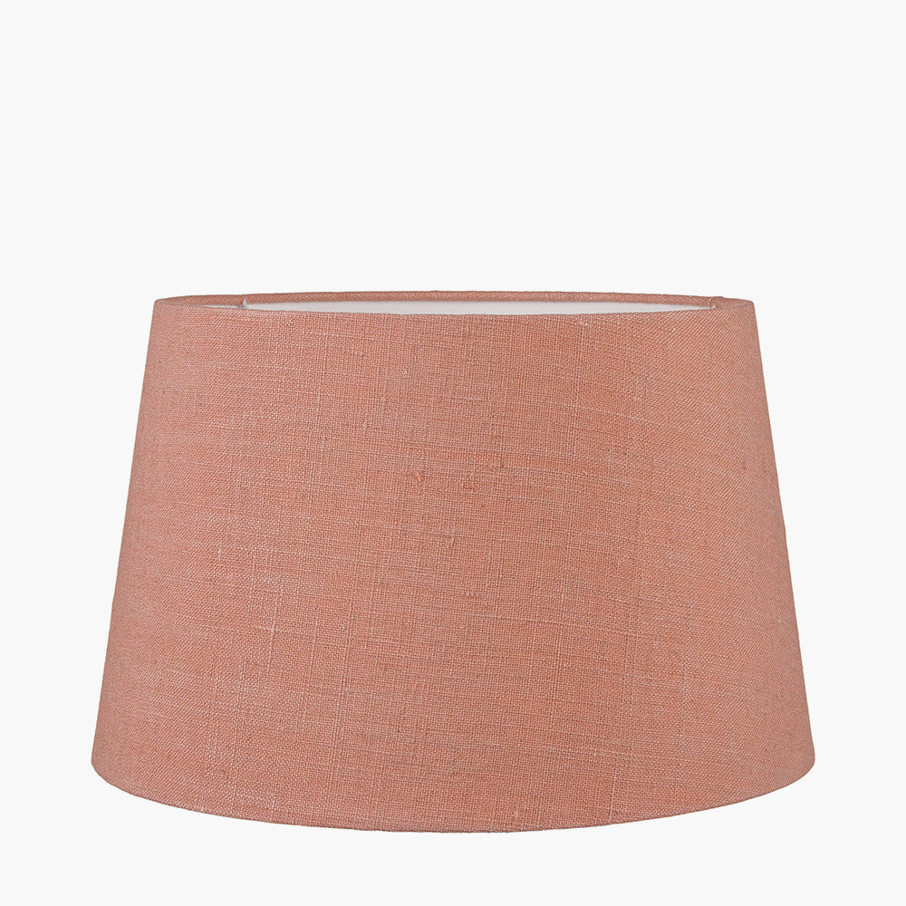 Milos 25cm Apricot Linen Tapered Lampshade